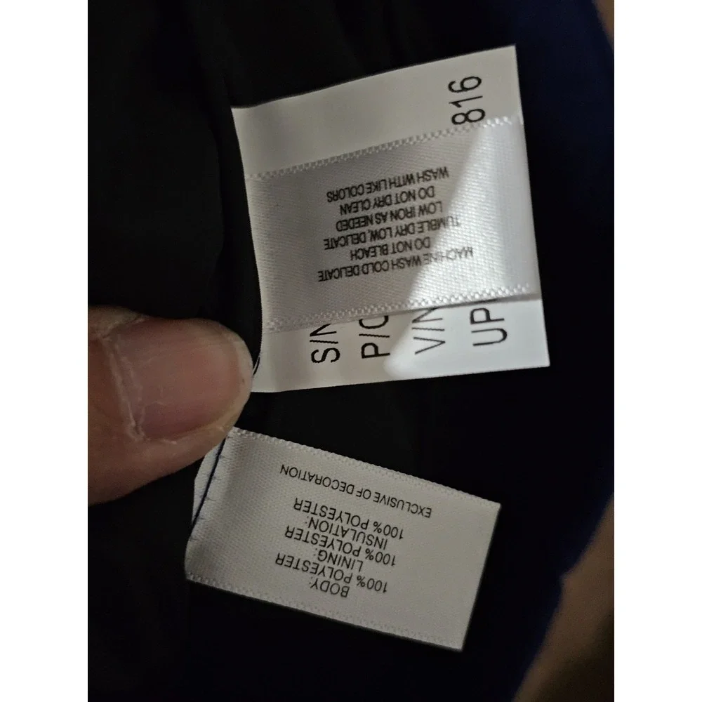 C-BUC Cutter & Buck Men's Quilted Blue, Black, and Gray Zip Vest XL